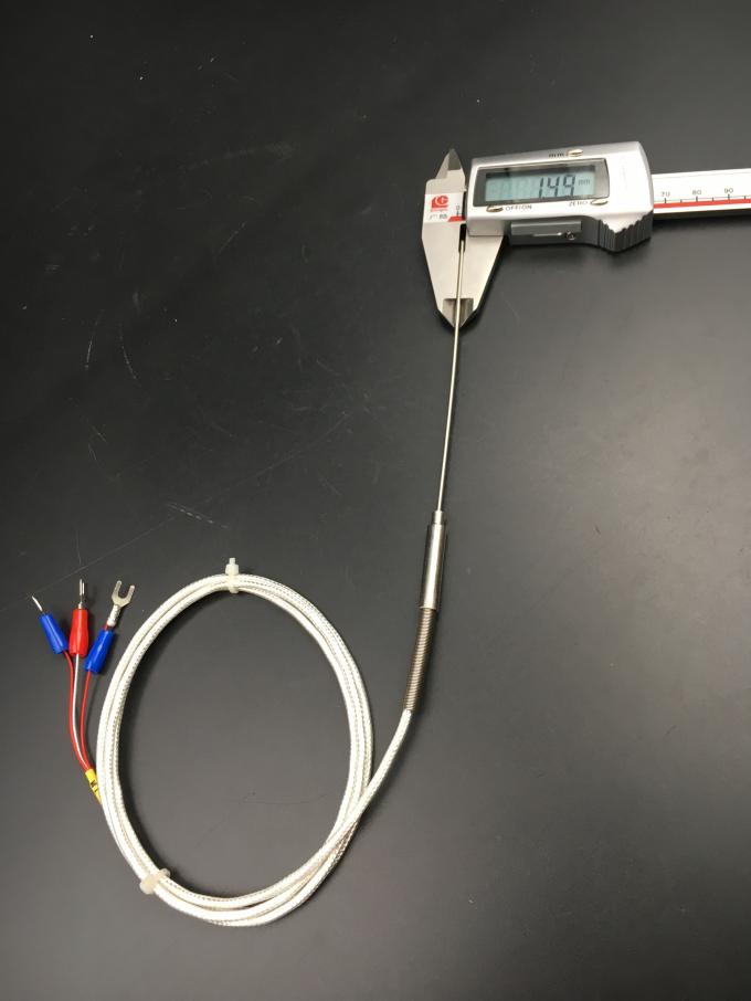Sensore di temperatura di Rtd Pt100 di resistenza termica su misura con Diamter 1.5mm