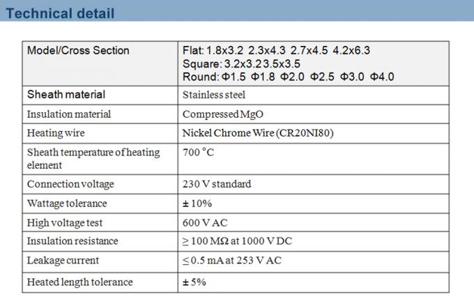 Bobina d'ottone Heater With Stainless Steel Sheath dell'ugello di Enail 230V del corridore caldo