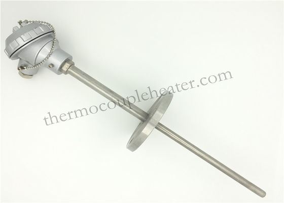 Anti - Corrosion Assembly Thermocouple RTD Temperature Sensor With Fixing Flange