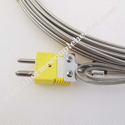 tipo termocoppia della sonda 1300c 1200c K dell'alimento dei sensori degli strumenti di temperatura con il connettore