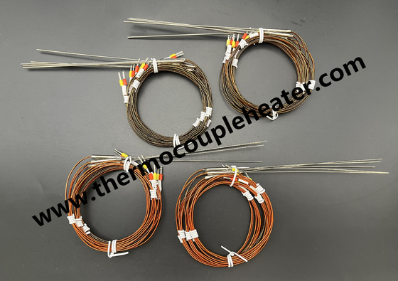 Termocoppia di tipo J e K con sensore di temperatura di sistema di cavo Kapton Hot Runner