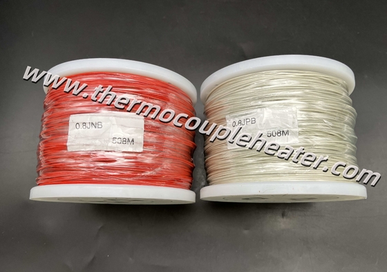 Cable termopare di tipo J fibra di vetro isolato positivo e negativo
