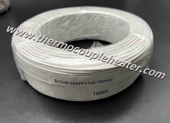 RTD PT100 Cavo di estensione PTFE isolato con scudo e filo di scarico