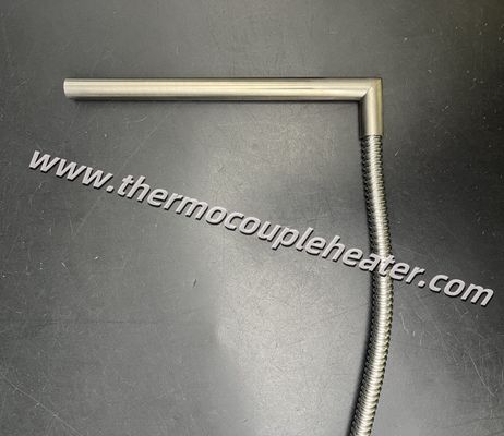 Resistenze a cartuccia industriali con cavo a L e protezione in tubo d'acciaio