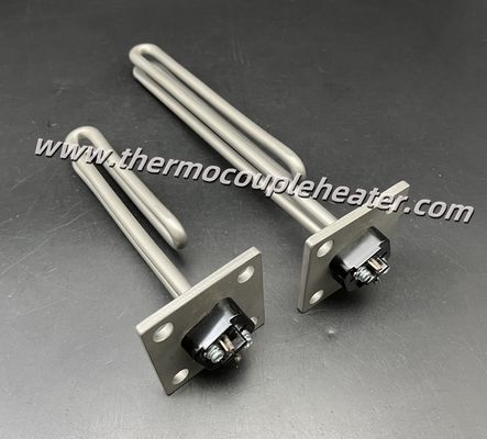 Elemento riscaldante tubolare a immersione a flangia in acciaio inossidabile per riscaldamento liquidi