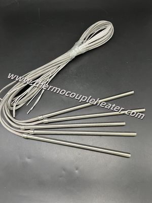 Anti-Vibration Cartridge Heater: Stainless Steel Braided Lead Protection