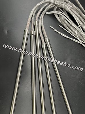 Anti-Vibration Cartridge Heater: Stainless Steel Braided Lead Protection
