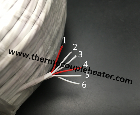 Cavo 6-Wire di RTD PT100 con l'isolamento del PTFE