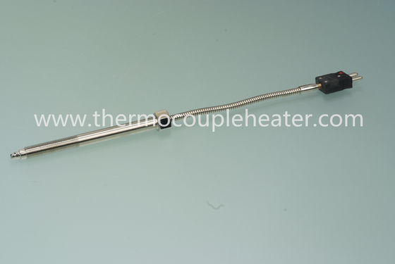 Sonda infilata termocoppia con i cavi ed i connettori flessibili