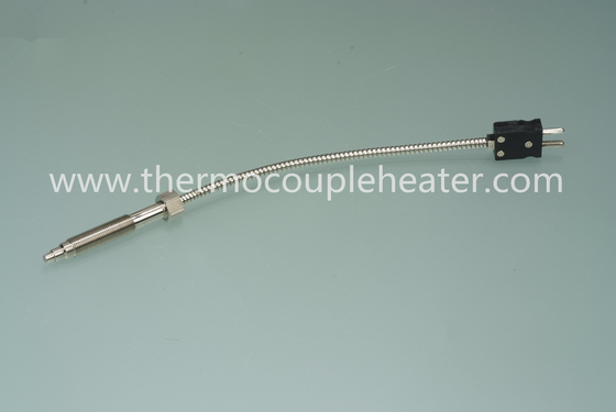 Sonda infilata termocoppia con i cavi ed i connettori flessibili
