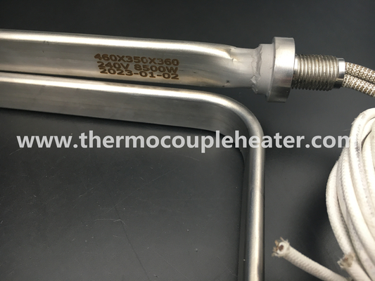 Elemento riscaldante tubolare piano su misura per olio che frigge riscaldamento 240V 8500W