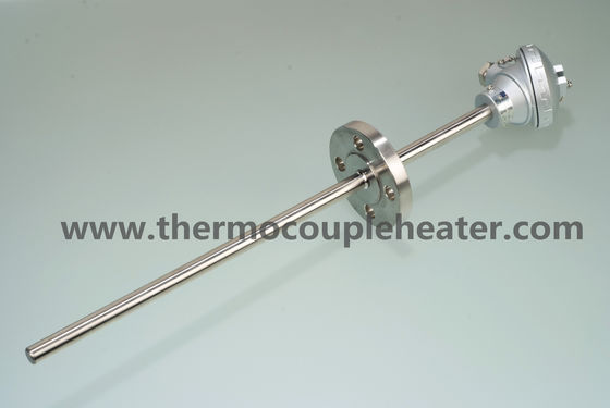 RTD PT100 della termocoppia del sensore di temperatura con la flangia Thermowell