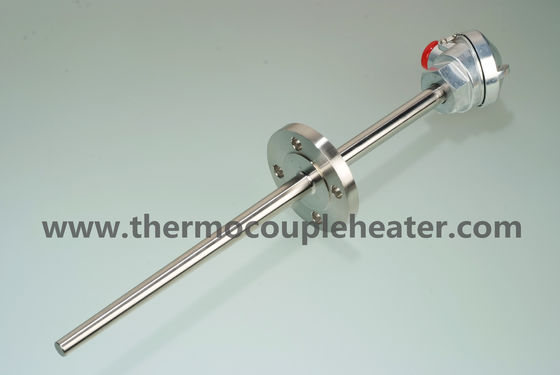 RTD PT100 della termocoppia del sensore di temperatura con la flangia Thermowell