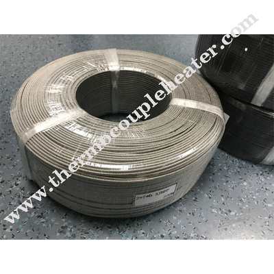 KX Tipo 2Core x 0,4 mm Termocoppia filo di acciaio inossidabile scudo fibra di treccia isolato