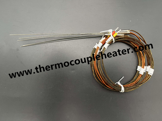 Termocoppia di tipo J e K con sensore di temperatura di sistema di cavo Kapton Hot Runner