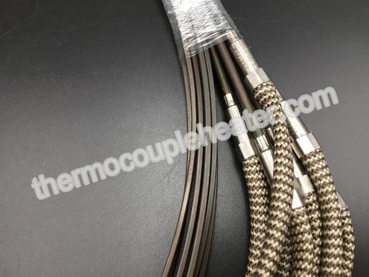 230V 1200W 2 X 4mm Electric Resistance Heater In Straight With J Type Thermocouple