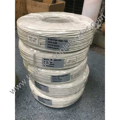 PFA Cablo RTD isolato Fibra di vetro intessuto Protezione PT100 Fio FEP Giacca Cablo RTD