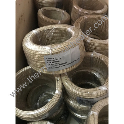 Cavo resistente al calore 500C Mica avvolto in fibra di vetro filo intrecciato filo di nichel puro