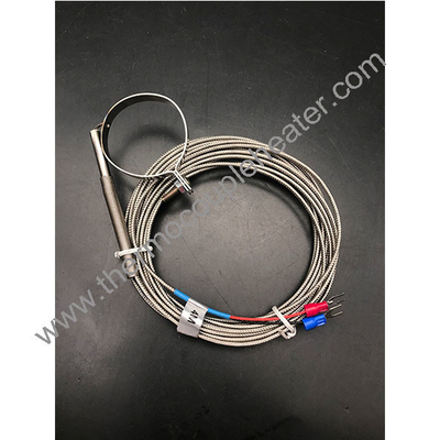 Tipo K/J Sensore di temperatura Clampo del tubo di termocoppia Anello SUS sonda