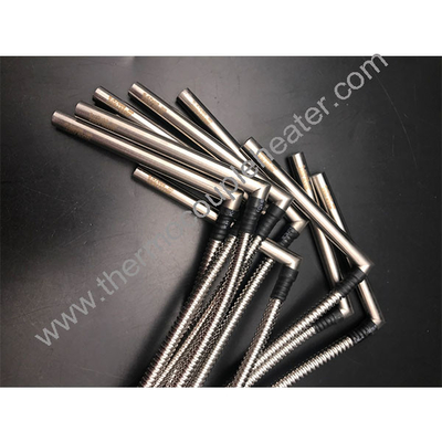 L-Shaped Electric Cartridge Heater Element con tubo metallico flessibile