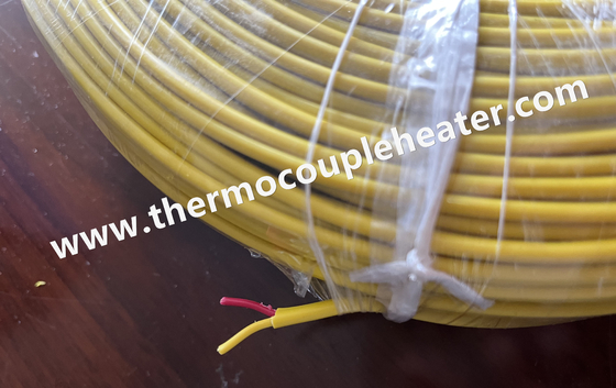 Cable di termocoppia tipo K Isolamento in PVC doppio 20AWG ANSI Colore