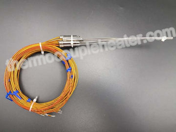 Termocoppia RTD tipo J con cavi in ​​Kapton 24 e transizione in metallo