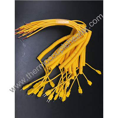 Cable di sensore retrattile a molla per termocoppia, RTD e termistore