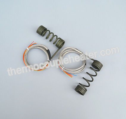 Hot Runner Electric Heating Element Coiled Heaters With Thermocouple J, K