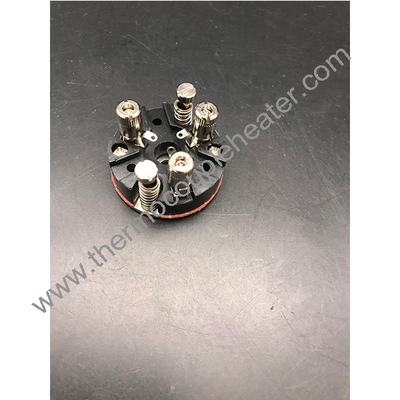 Blocco terminale ceramico per testa di termocoppia in bakelite