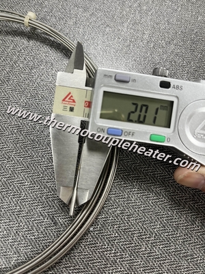 RTD Sensore di temperatura PT100 Sonda di 2,0 mm di diametro x 3 metri di lunghezza