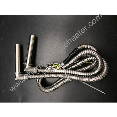 Caldaia elettrica a cartuccia con tubo metallico flessibile