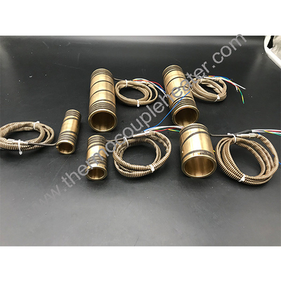 Mini riscaldatore a caldo con termocoppia Mini riscaldatori a bobina per la macchina di stampaggio a iniezione Mini-pressa in caldaia a bobina in ottone
