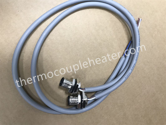 M12 Barrillo 5 pin Maschio connessione assiale Femmina con cavo di collegamento