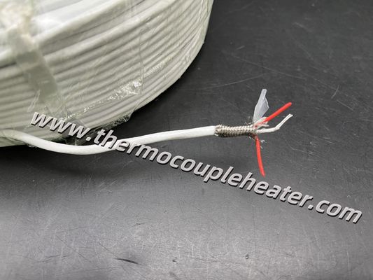 Prolunga per Pt100 RTD con isolamento in teflon e schermatura intrecciata in acciaio inox