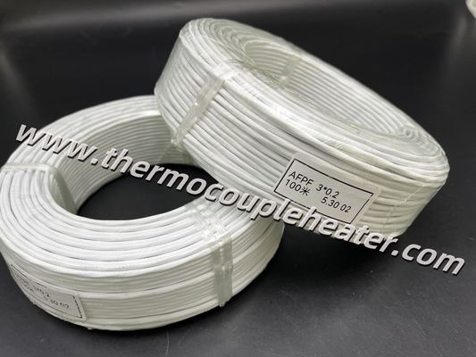 Prolunga per Pt100 RTD con isolamento in teflon e schermatura intrecciata in acciaio inox