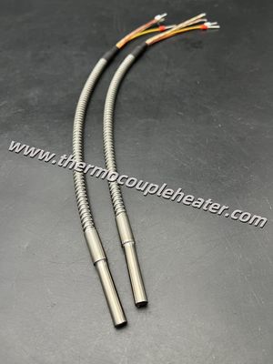 Riscaldatori a cartuccia resistenti con protezione per tubi in acciaio flessibile