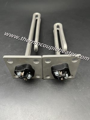 Elemento riscaldante tubolare a immersione a flangia in acciaio inossidabile per riscaldamento liquidi