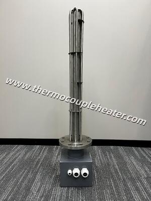 Scaldaia a tubature a fianco con scatola di connessione per il riscaldamento di serbatoi industriali e di processi