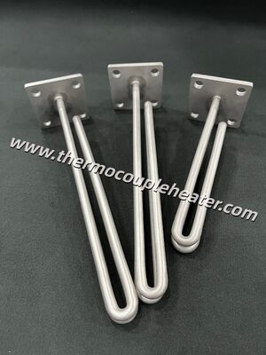 Elemento riscaldante a immersione con flangia in acciaio inossidabile per scaldabagno industriale certificato UL