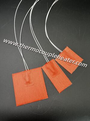Pad di riscaldamento in gomma di silicone con termostato integrato a 105 ° C