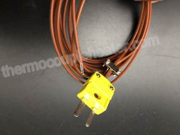 Scriva il RTD a macchina della termocoppia di K con il cavo miniatura del PTFE del connettore di Pin del maschio 2