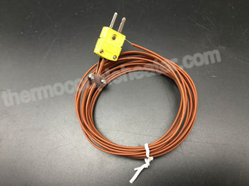 Scriva il RTD a macchina della termocoppia di K con il cavo miniatura del PTFE del connettore di Pin del maschio 2