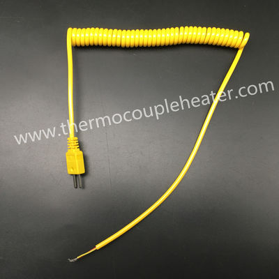 L'isolamento J K del PTFE scrive a Mini Thermocouple Connector With 1.5m a macchina cavo riccio