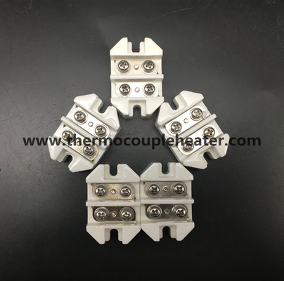Connettore ceramico ad alta temperatura 250V lustrato bianco - 25A