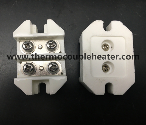 Connettore ceramico ad alta temperatura 250V lustrato bianco - 25A
