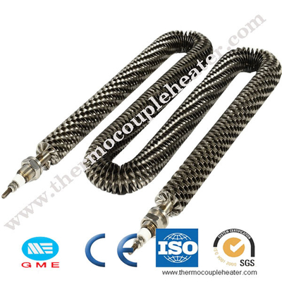 tipo elemento riscaldante di 6mm 15kw u alettato alettato tubolare del riscaldatore a aria 750w