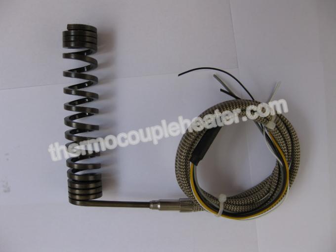 Mini radiatore di bobina con filo di piombo della vetroresina delle coperture 1m dell'acciaio inossidabile del tipo J o di K della termocoppia