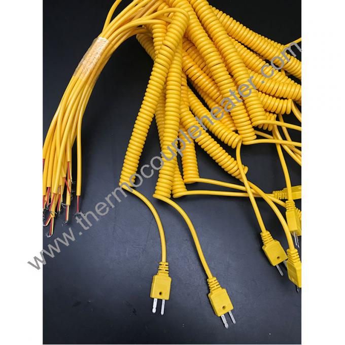 Cable di sensore retrattile a molla per termocoppia, RTD e termistore