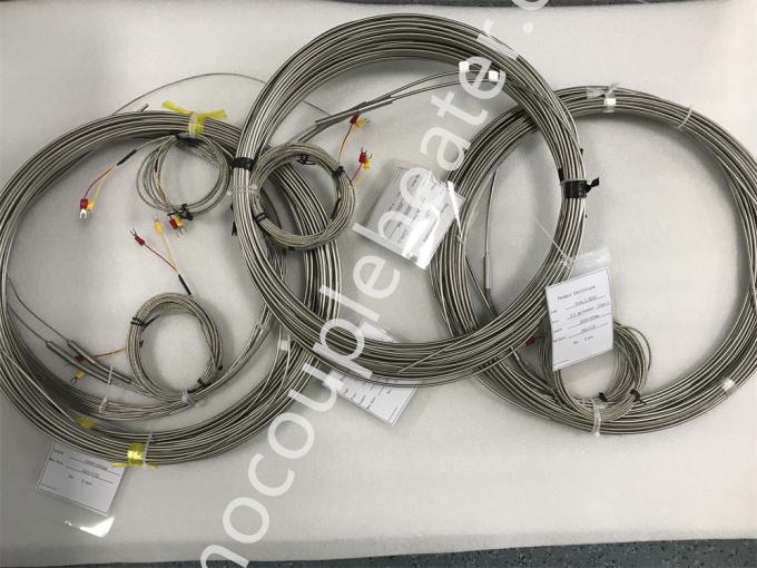 Tipo inguainato tipo termocoppia del diametro 1.0mm 1.5mm 3.0mm 6.0mm di acciaio inossidabile della sonda di K/j/n